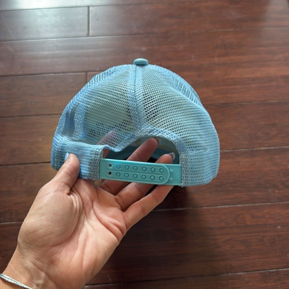 Smile Trucker Hat - Blue with Smiley Face - Like New - Snap Back - Picture 5 of 6